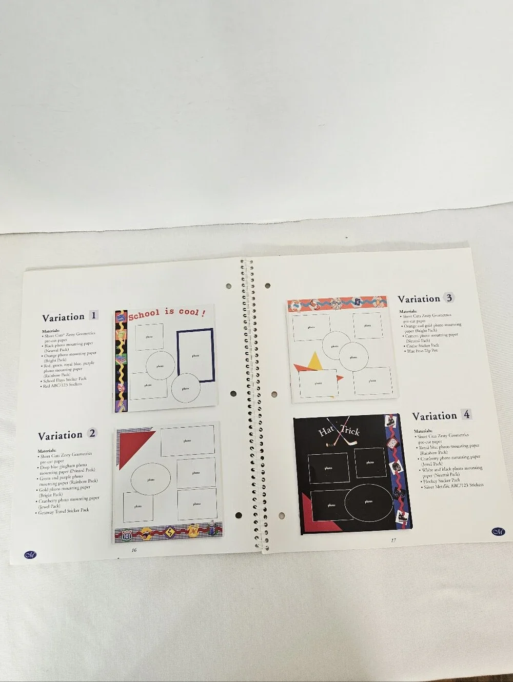 Creative Memories Fast Formulas 4th Edition Scrapbook Layout Idea Book 2003